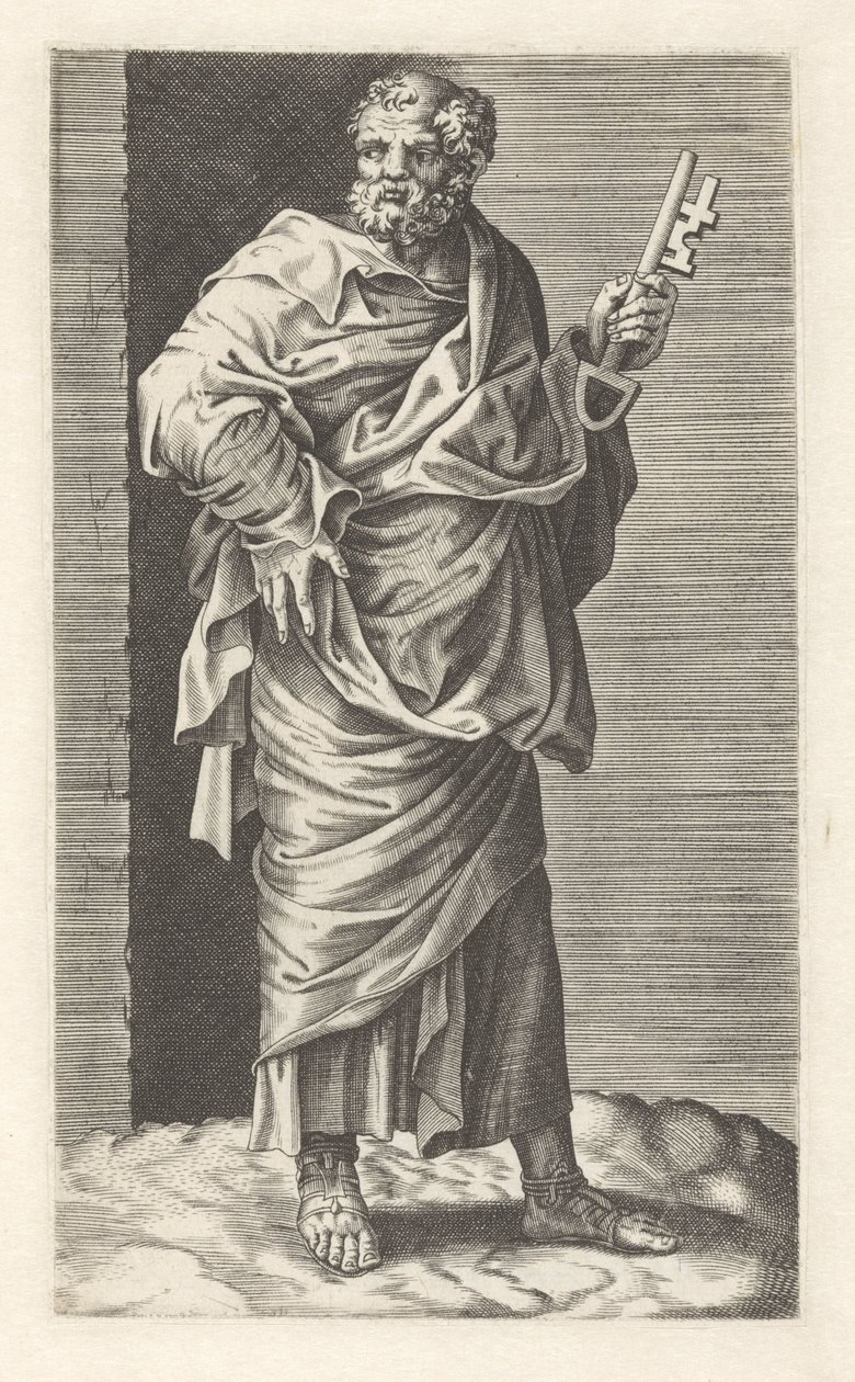 Petrus (Christus en twaalf apostelen) door Anonymous
