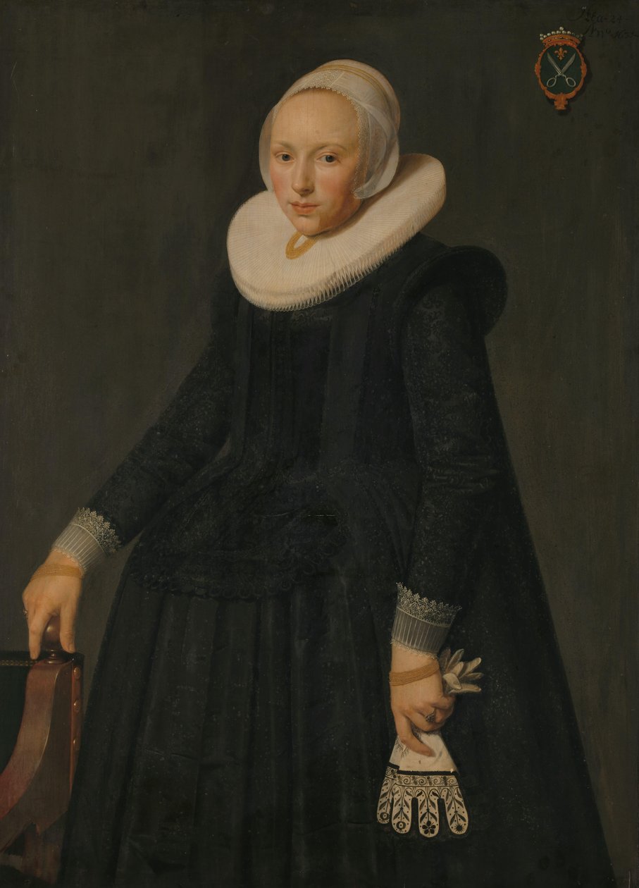Portret van Trijntje Tijsdr van Nooij (1606/07-1646) door Anonymous