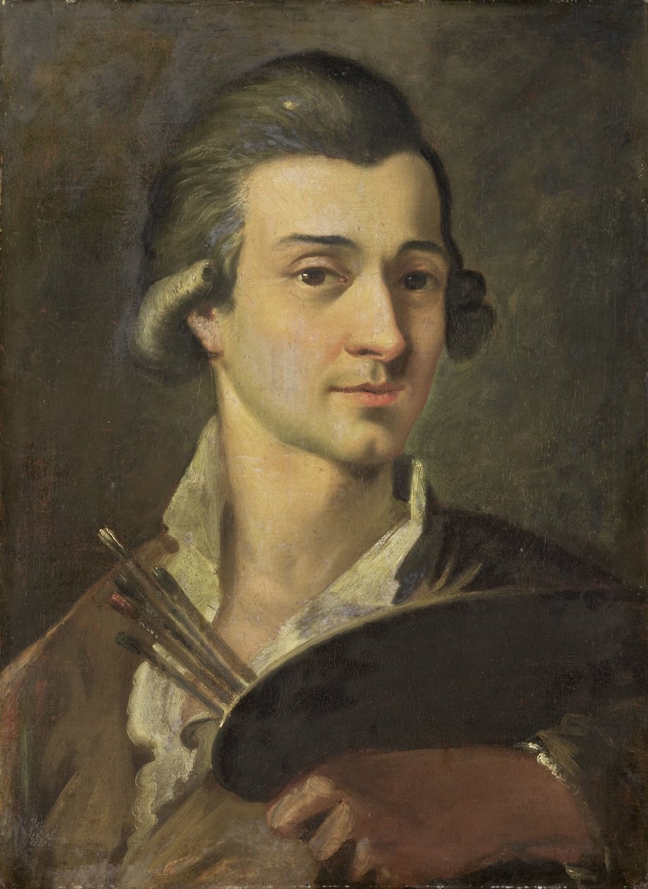 Portret van een schilder door Anonymous