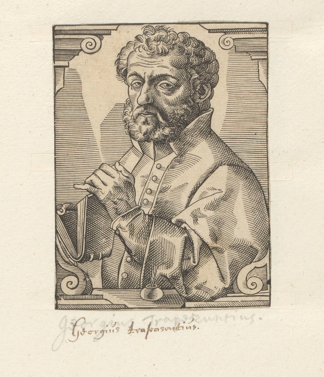 Portret van Georg of Trebizond door Anonymous