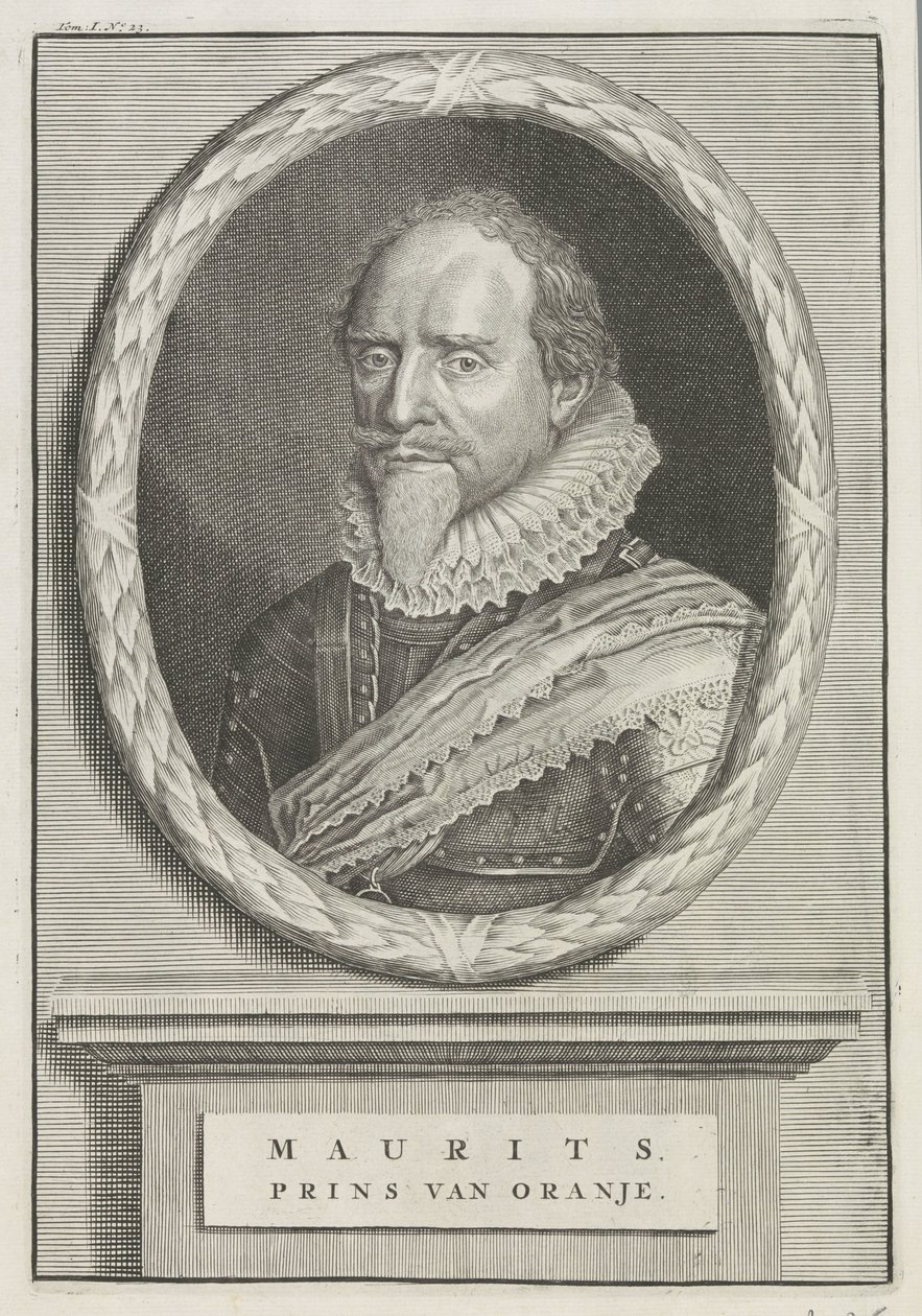 Portret van Maurits, prins van Oranje door Anonymous