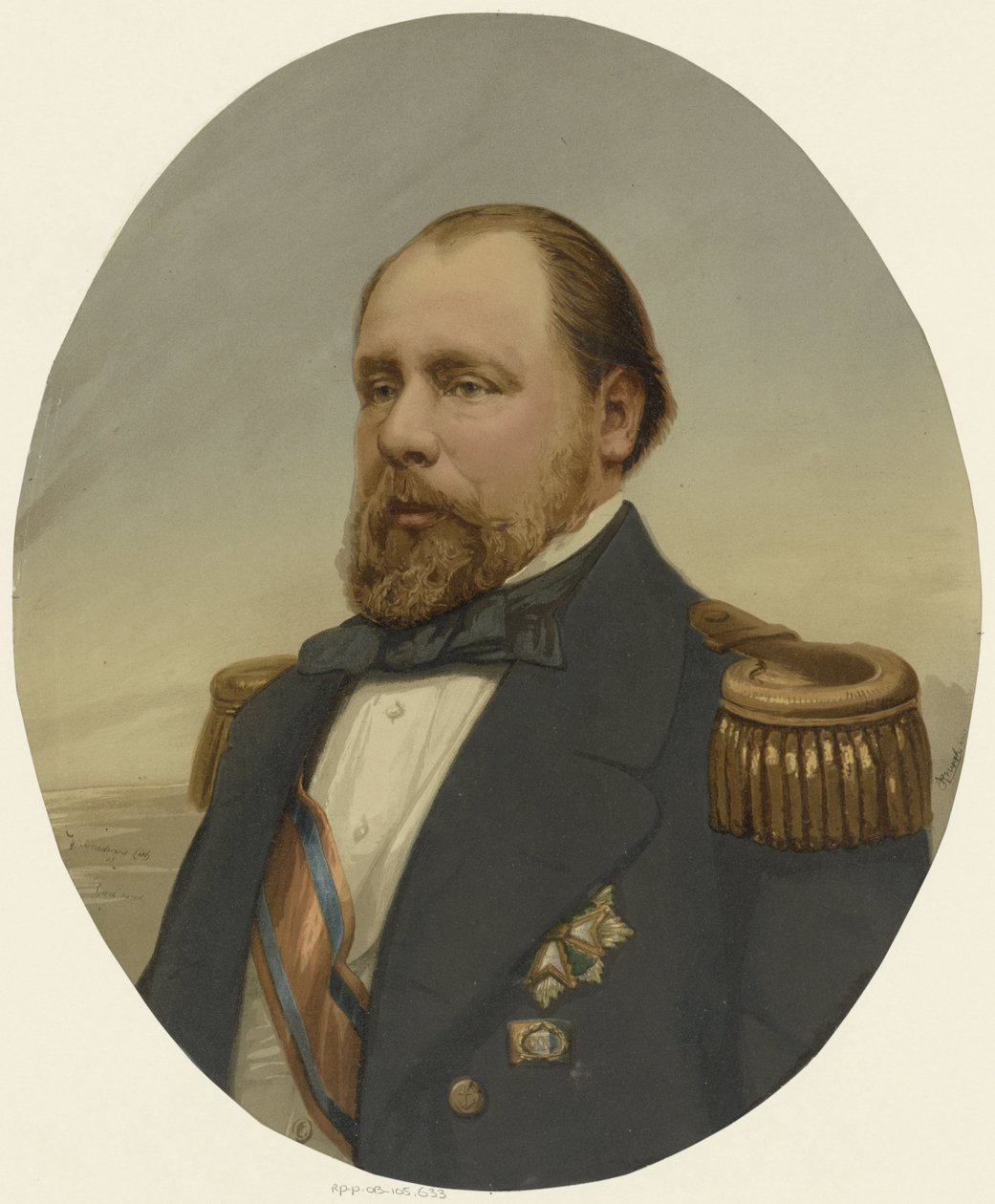 Portret van Willem III, koning der Nederlanden door Anonymous