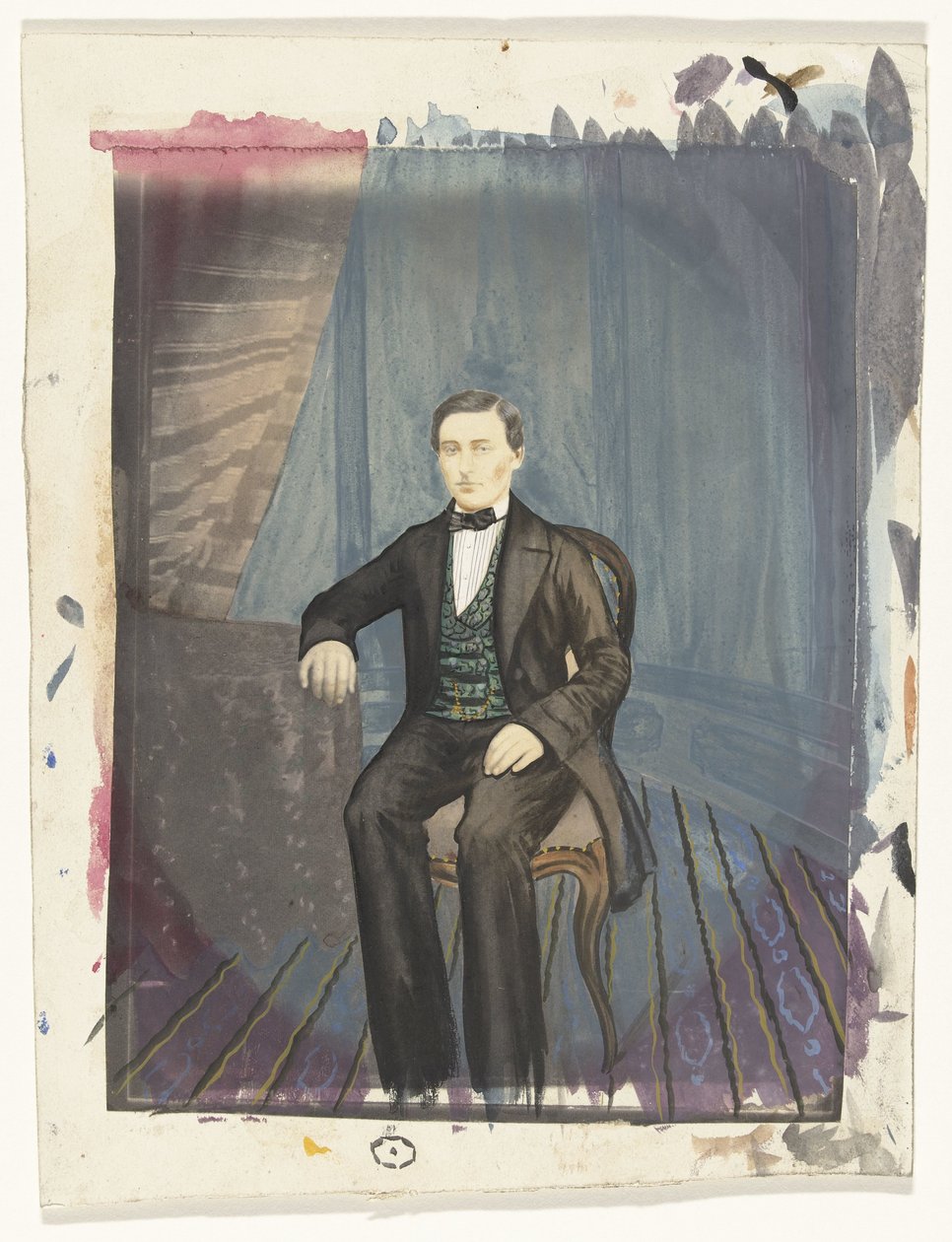 Portret van een onbekende man door Anonymous