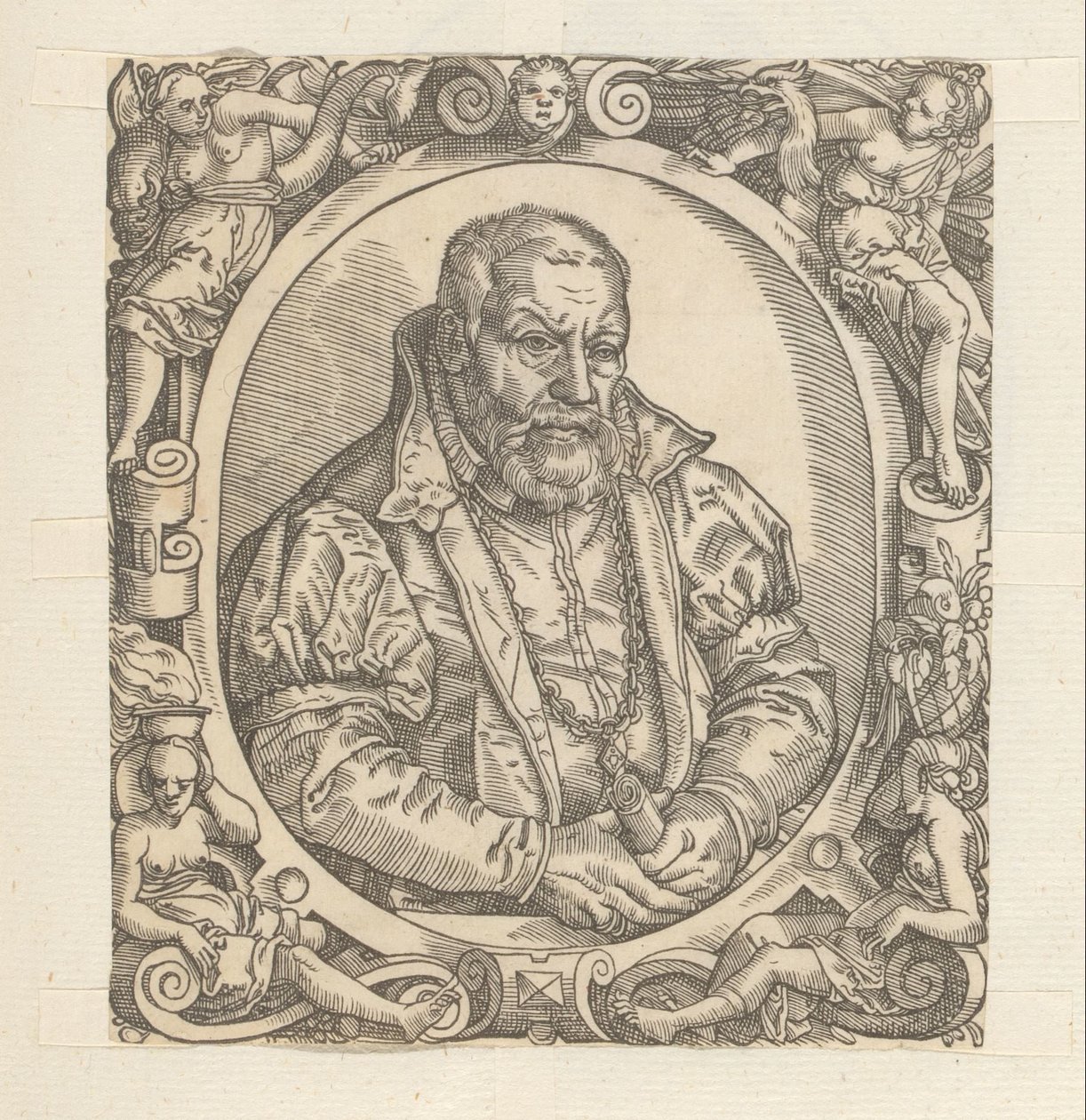 Portret van een onbekende man door Anonymous