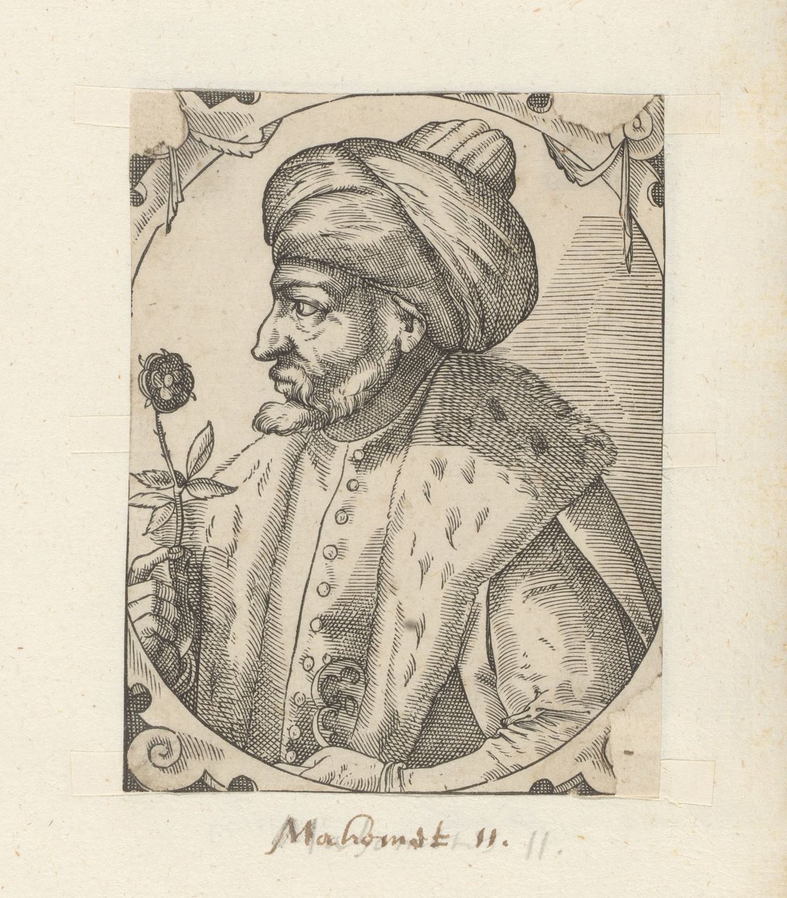 Portret van sultan Mehmet II door Anonymous