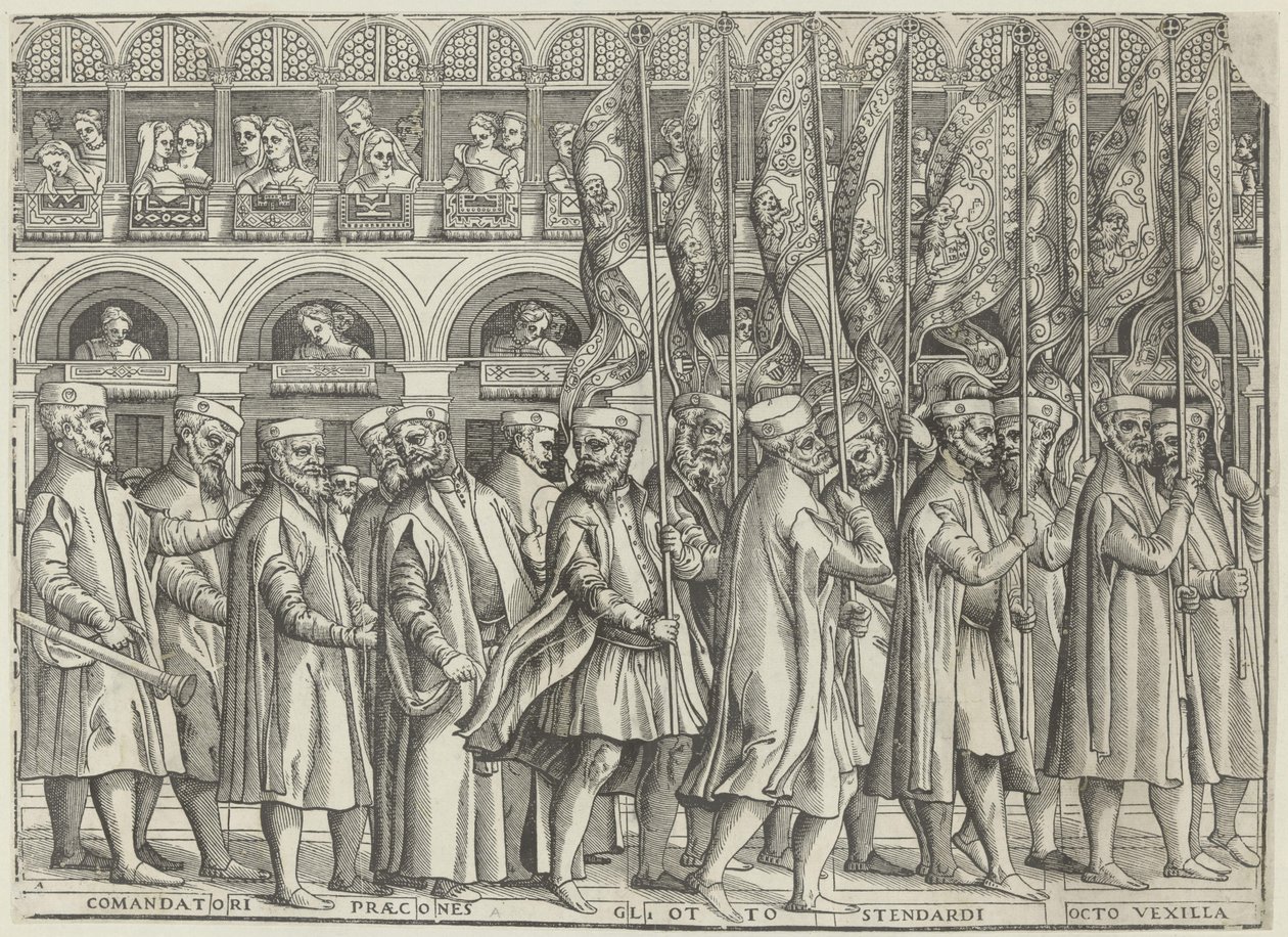 Processie van de doge van Venetië (achtste deel) door Anonymous