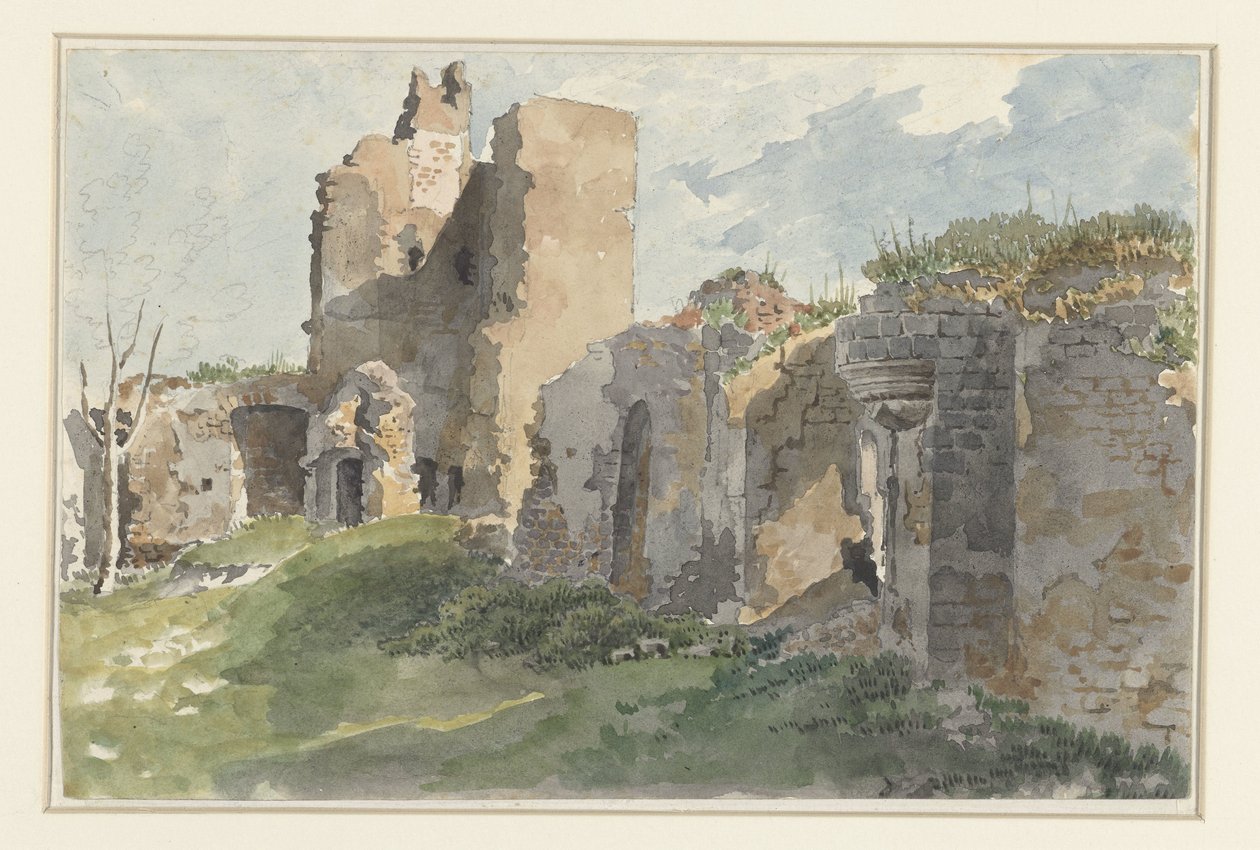 Ruïnes van de Château de Chevreuse door Anonymous