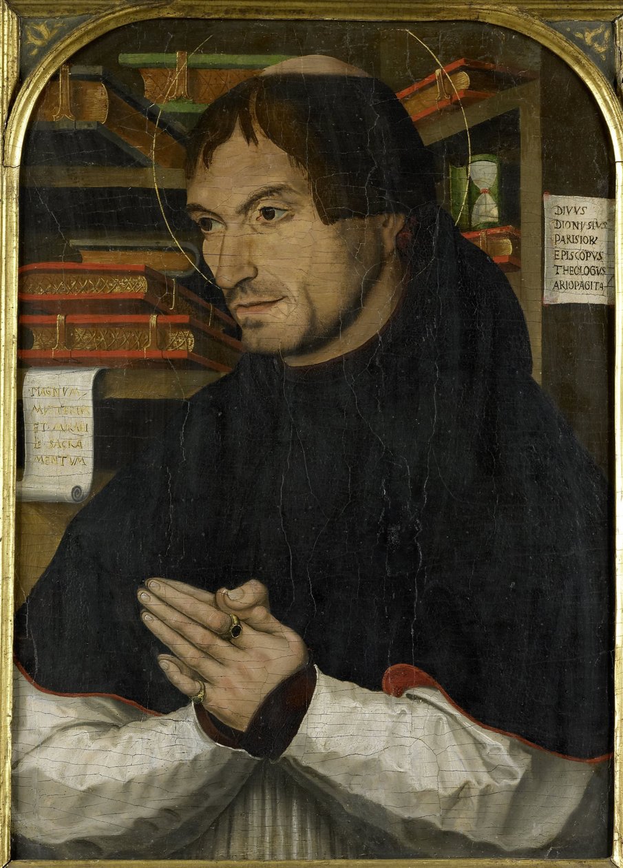 Sint Dionysius de Areopagiet in gebed door Anonymous