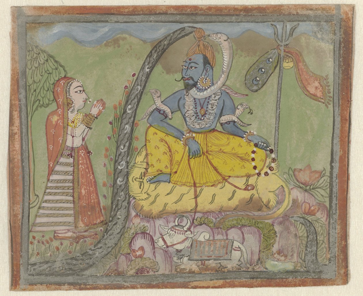 Shiva en Parvati door Anonymous