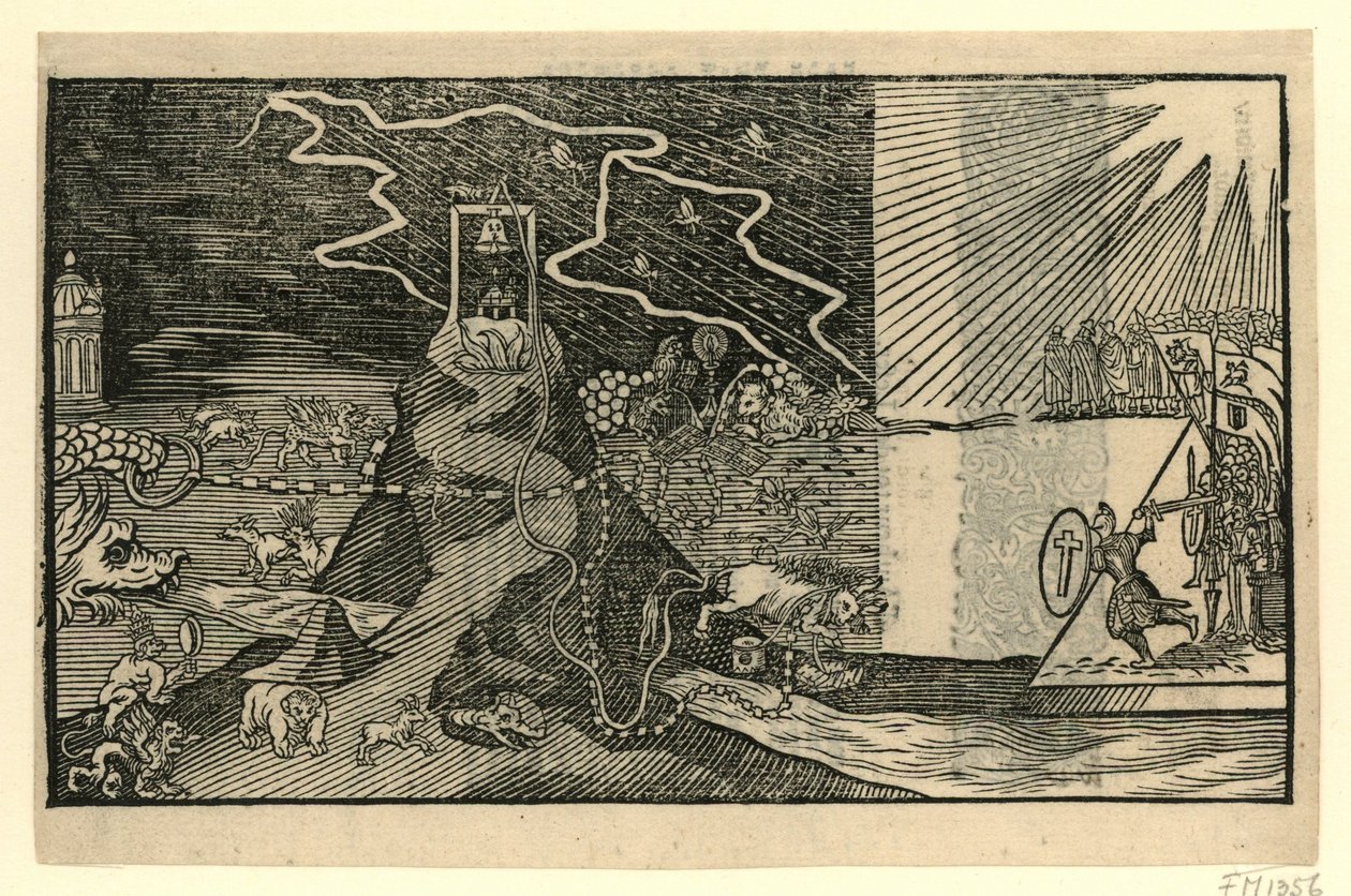 Spotprent op Jacobus Taurinus, 1615 door Anonymous
