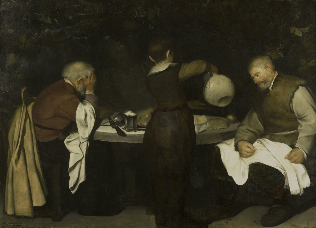 Het avondmaal in Emmaüs door Anonymous