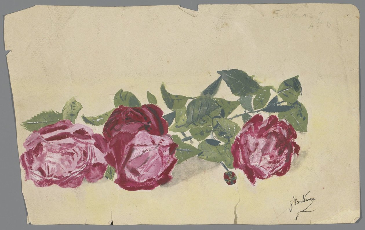 Tak met drie rozen door Anonymous