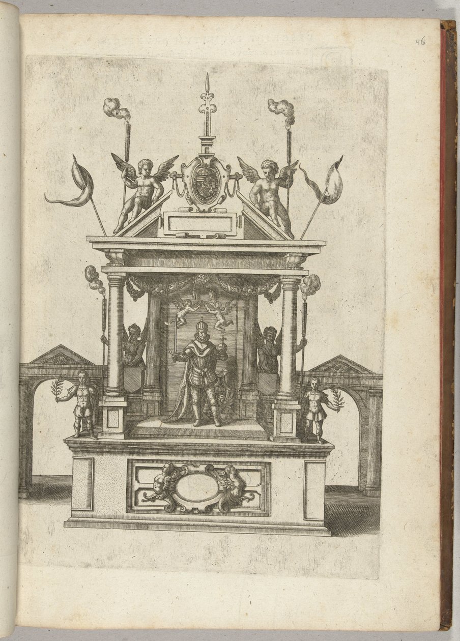 Toneel met keizer Rudolf II, 1594 door Anonymous