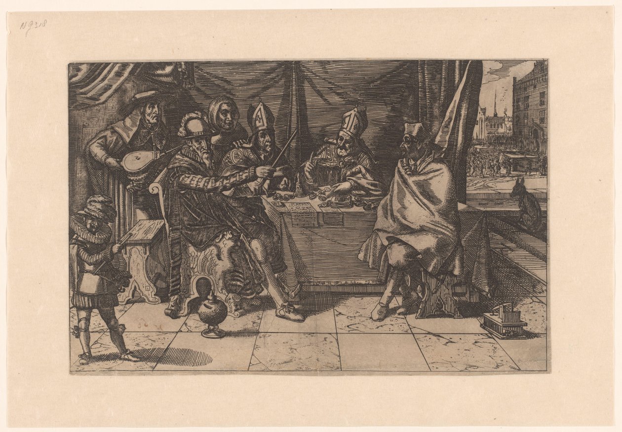 Zinneprent op de tirannie van Alva (incompleet), 1618 door Anonymous