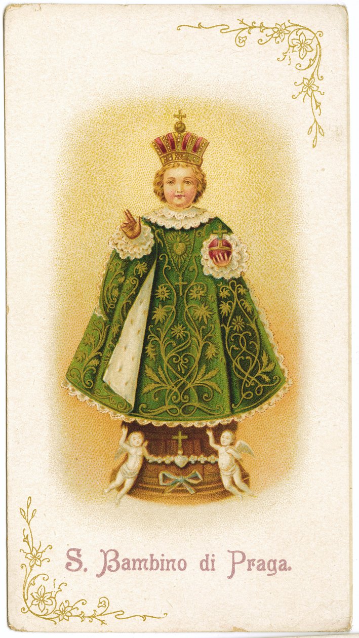 Kindje Jezus van Praag (gravure) door Anonymous Anonymous
