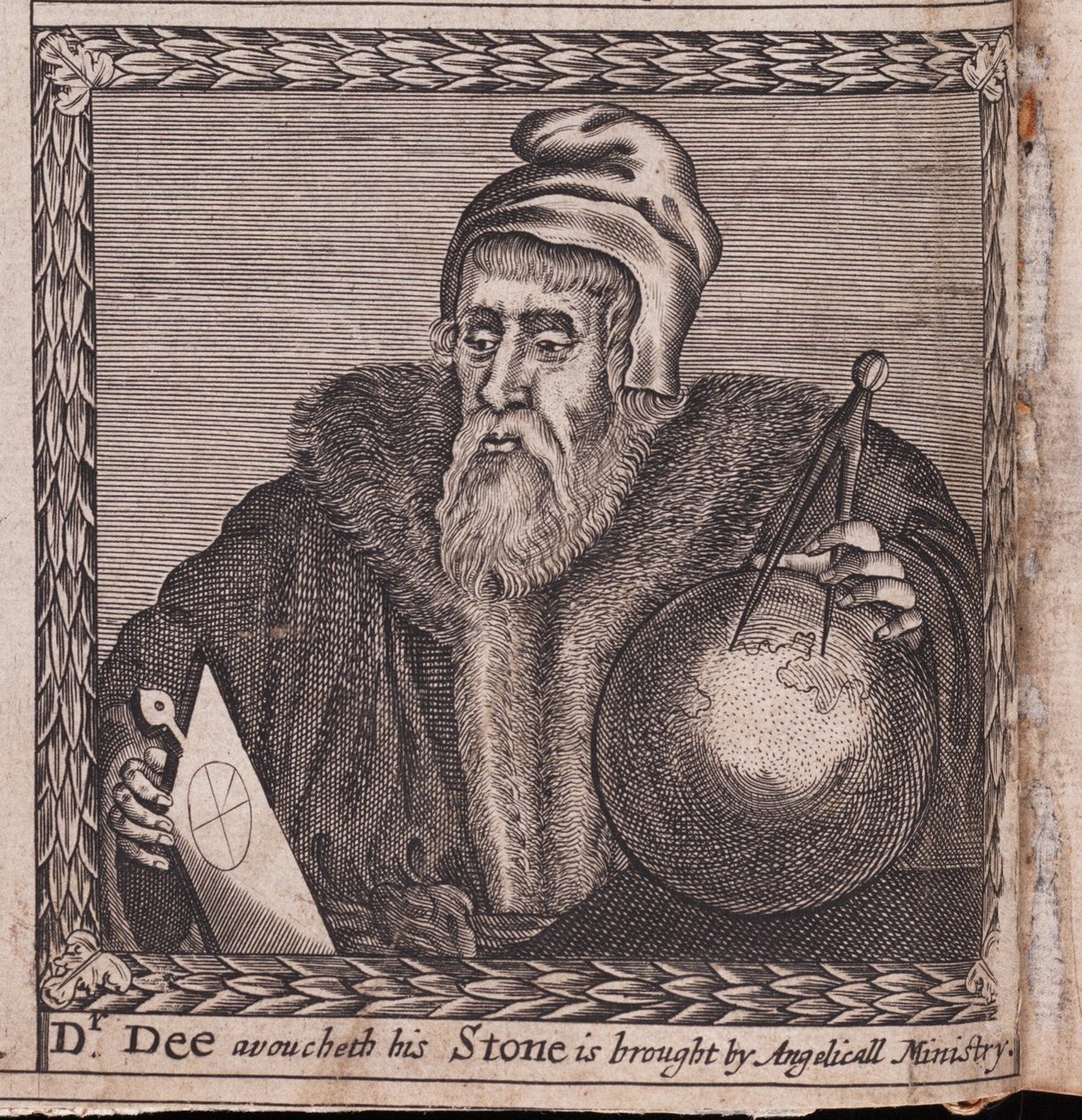 John Dee (1527-1609) - Anoniem werk, gravure door Anonymous Anonymous