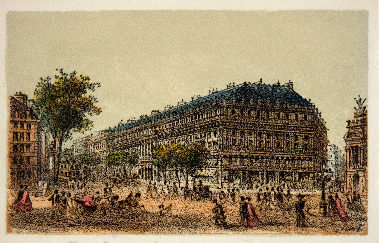 Parijs 1874: Boulevard des Capucines - Privécollectie door Anonymous Anonymous