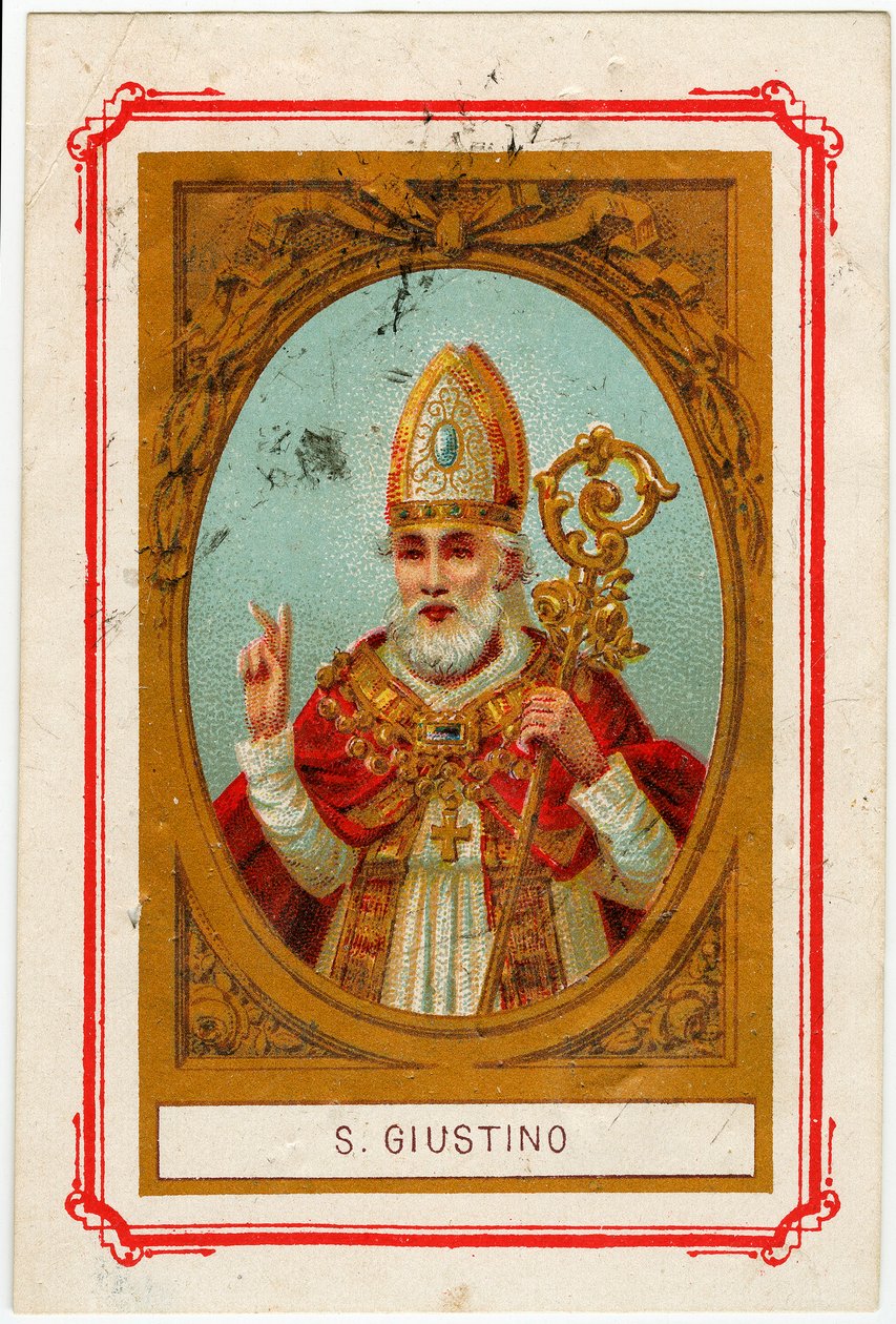 Vrome afbeelding: Giustino di Chieti (chromolithografie) door Anonymous Anonymous