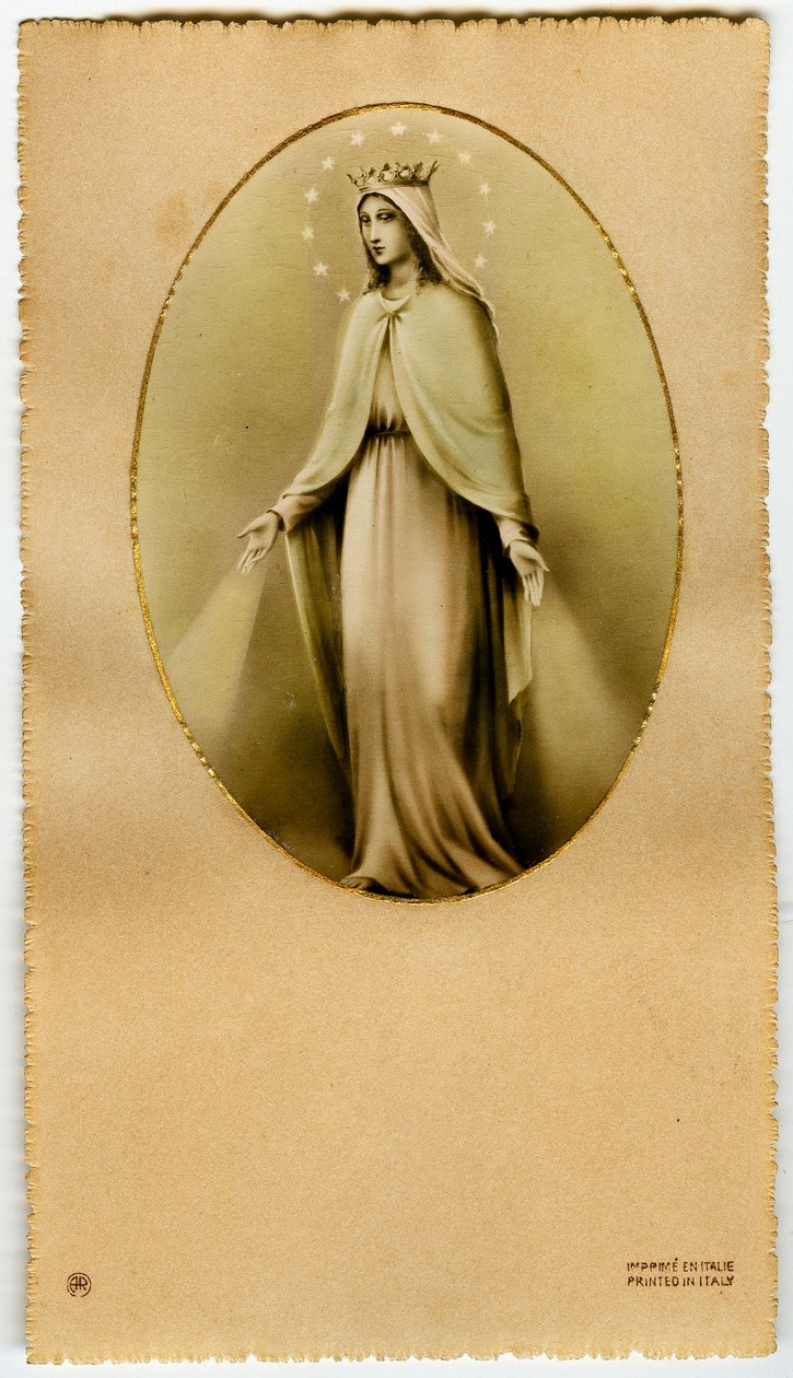 Vrome afbeelding: De Maagd Maria door Anonymous Anonymous