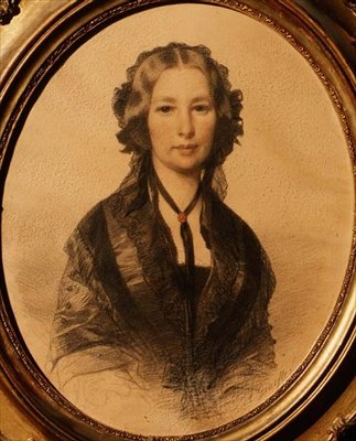 Portret van Lili Cartwright (1805-1902) door Anonymous Anonymous