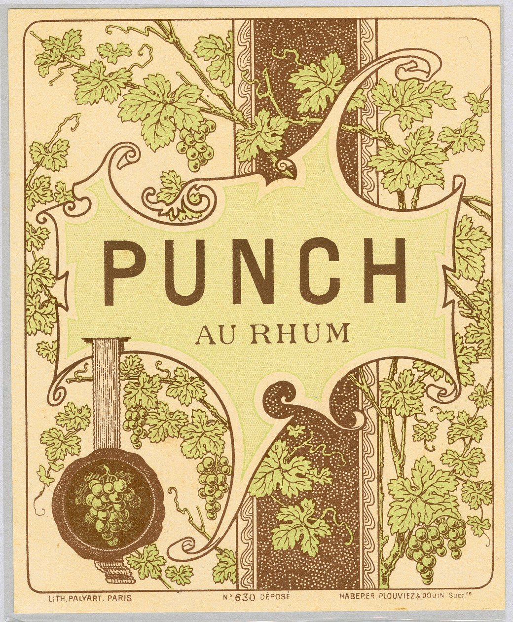 Rum punch alcohol advertentie (eind 19e eeuw) door Anonymous Anonymous