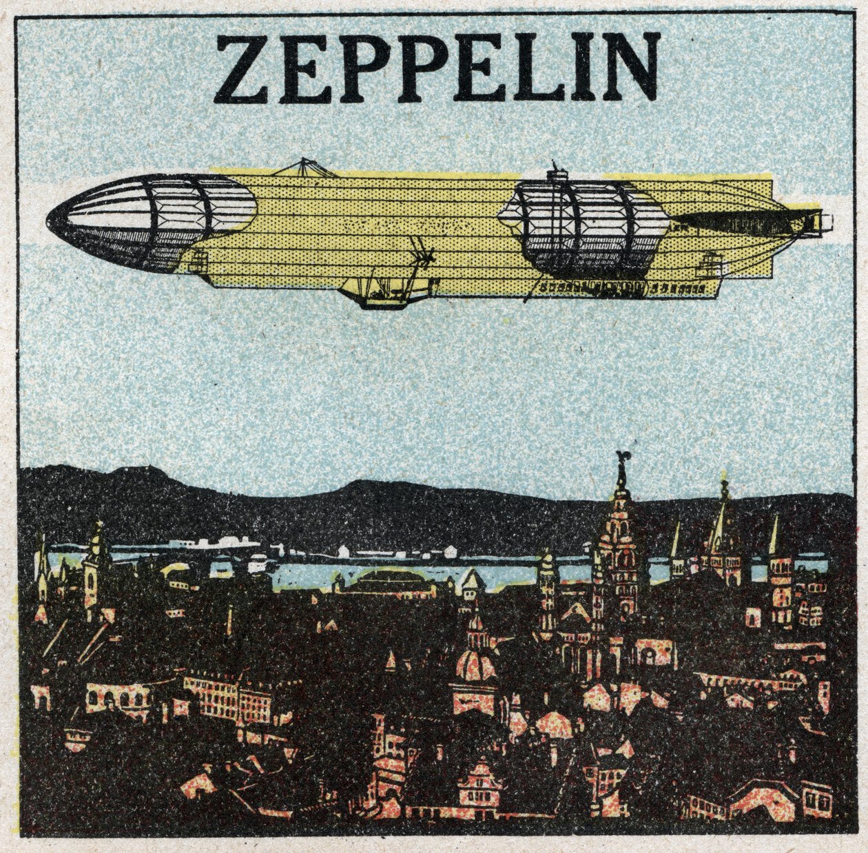 De ballonnen: zeppelin door Anonymous Anonymous