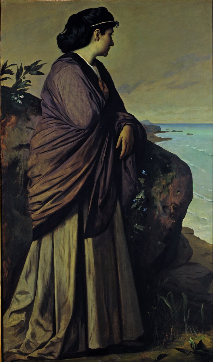 Aan de kust Moderne Iphigenia, 1875 door Anselm Feuerbach
