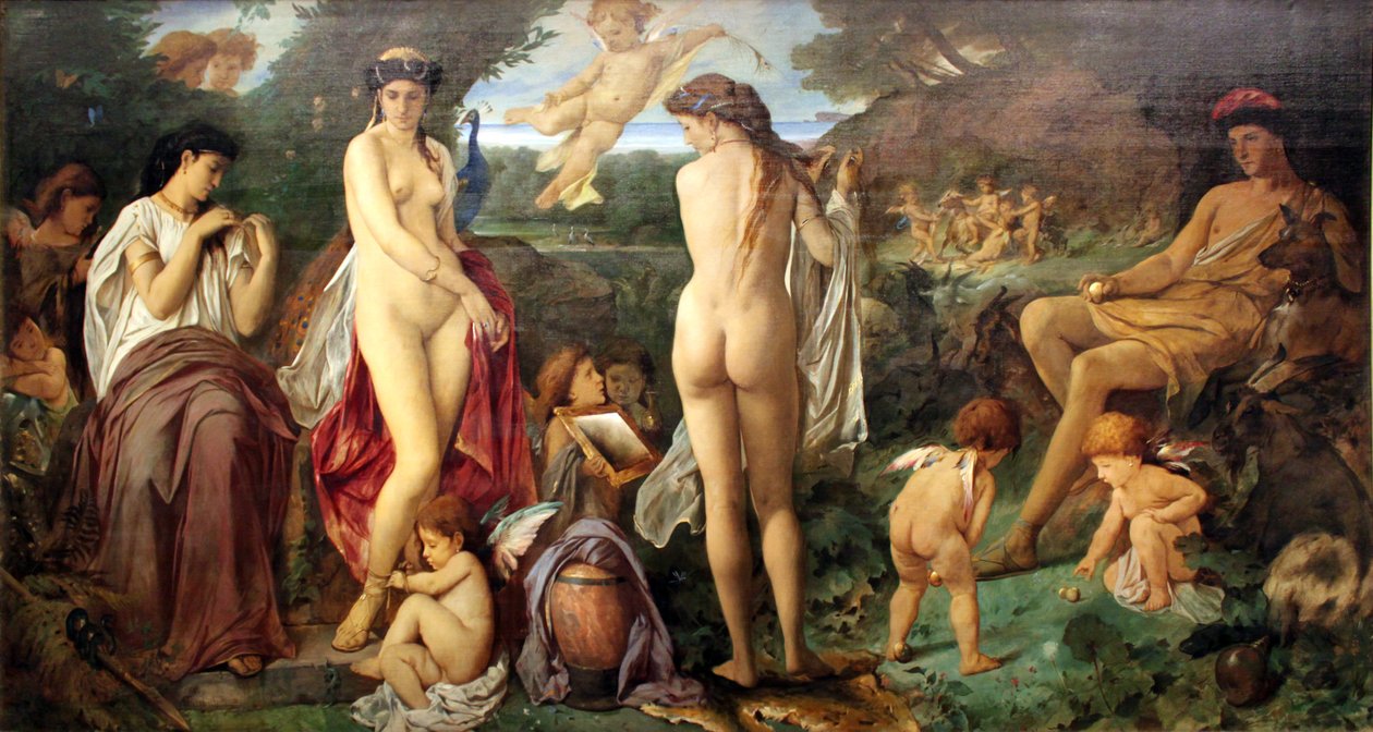 Het oordeel van Parijs door Anselm Feuerbach