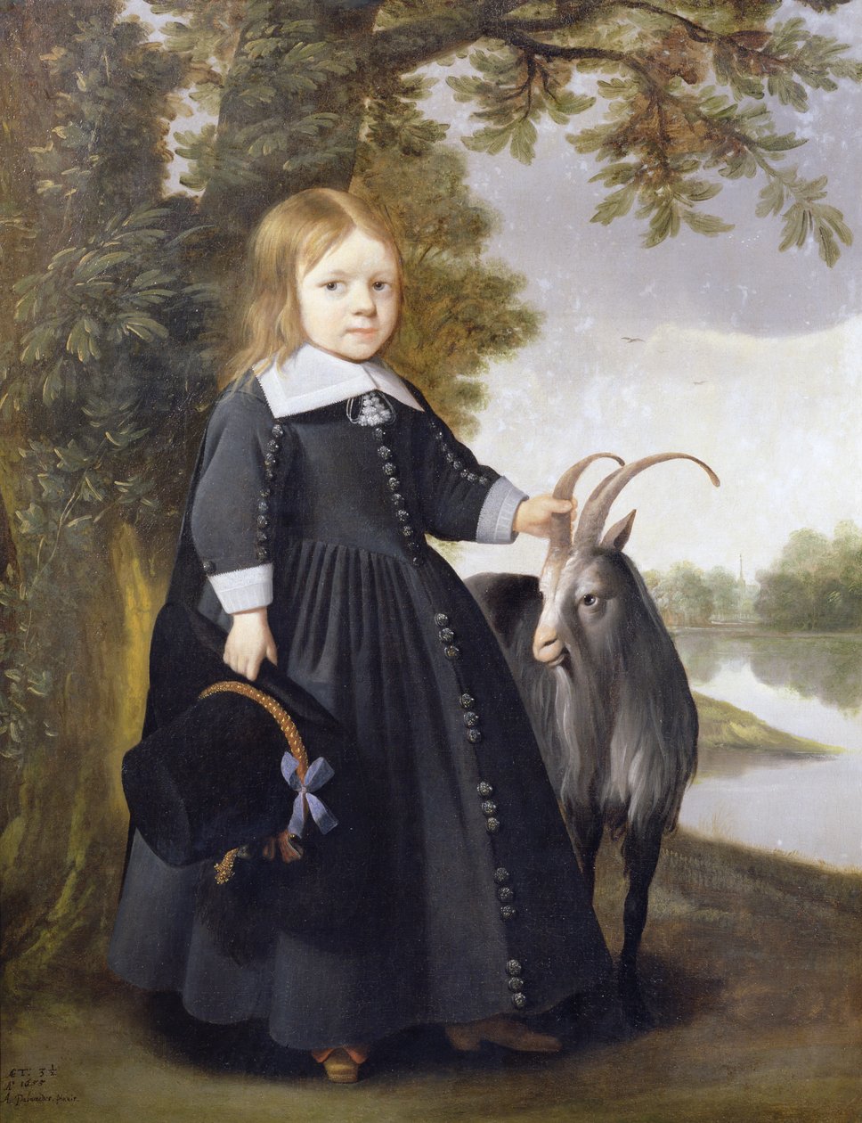Kind en Geit, 1655 door Anthonie Palamedesz