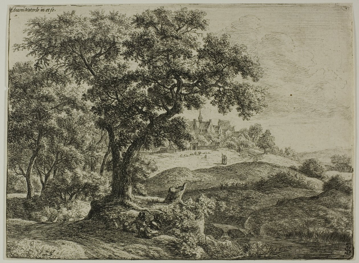 De rand van het bos door Anthonie Waterloo