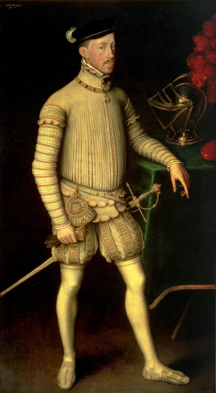 Portret van Keizer Maximiliaan II (1527-76) 1557 door Anthonis van Dashorst Mor