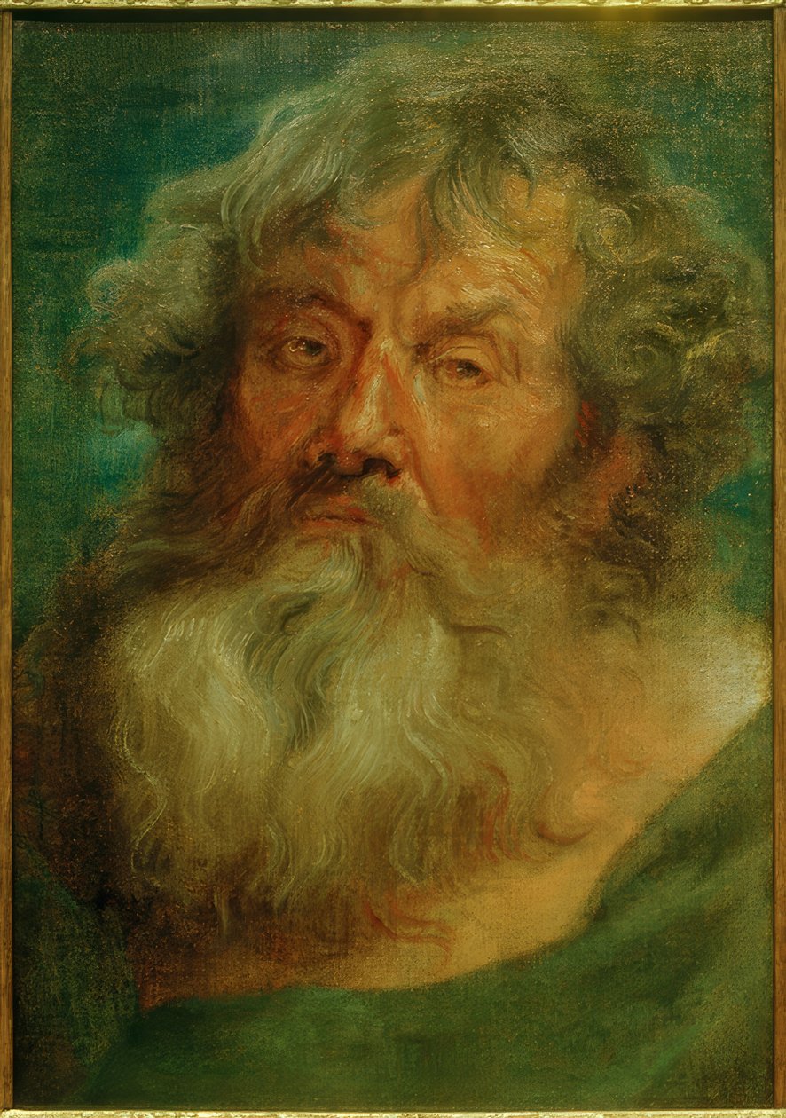 Hoofd van een oude man door Anthony van Dyck