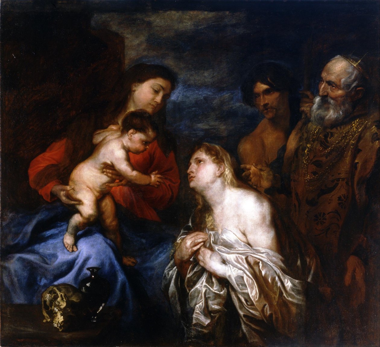 De Maagd en het Kind met de Berouwvolle Zondaars door Anthony van Dyck