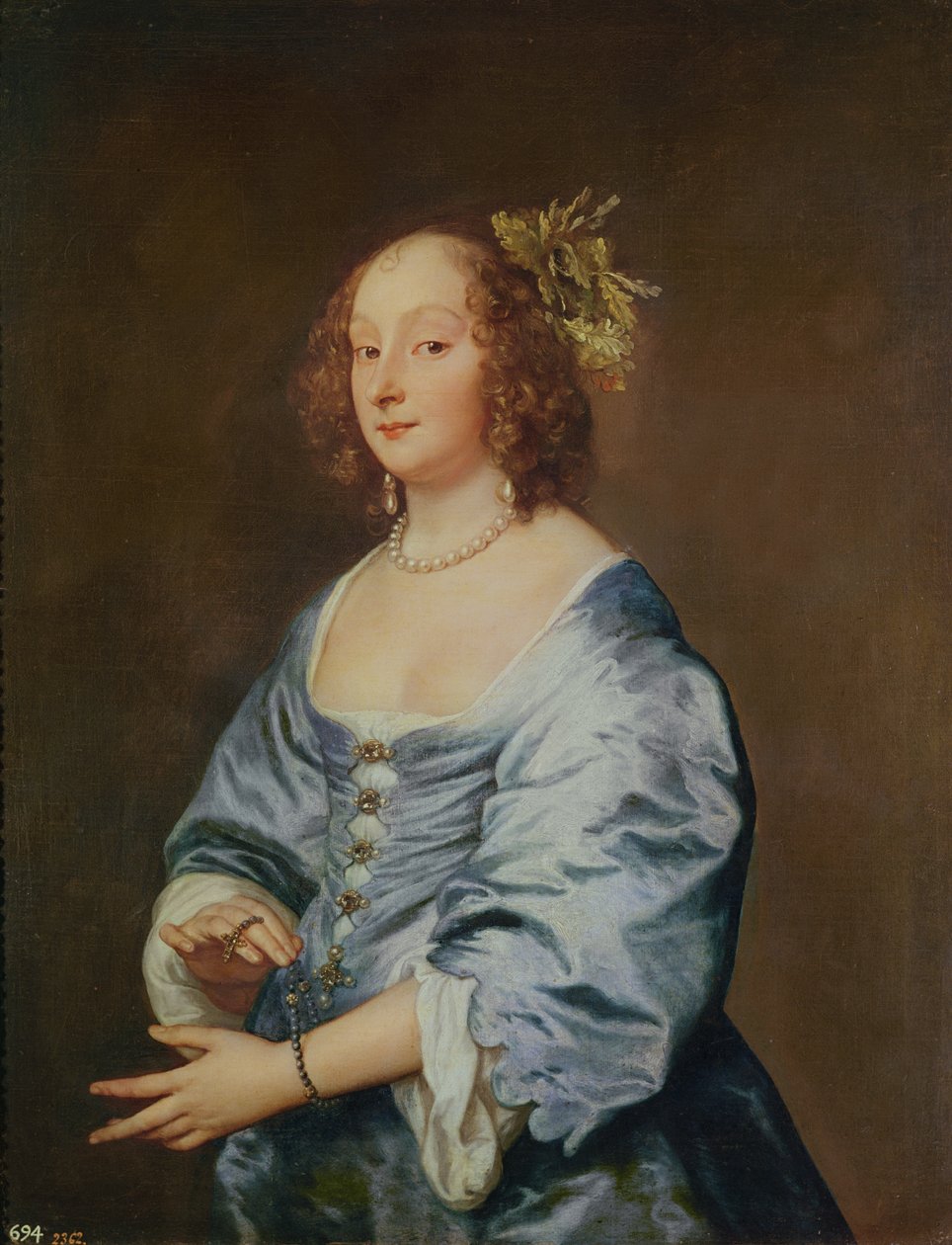 Marie Ruthven, Lady van Dyck, ca. 1639 door Anthony van Dyck