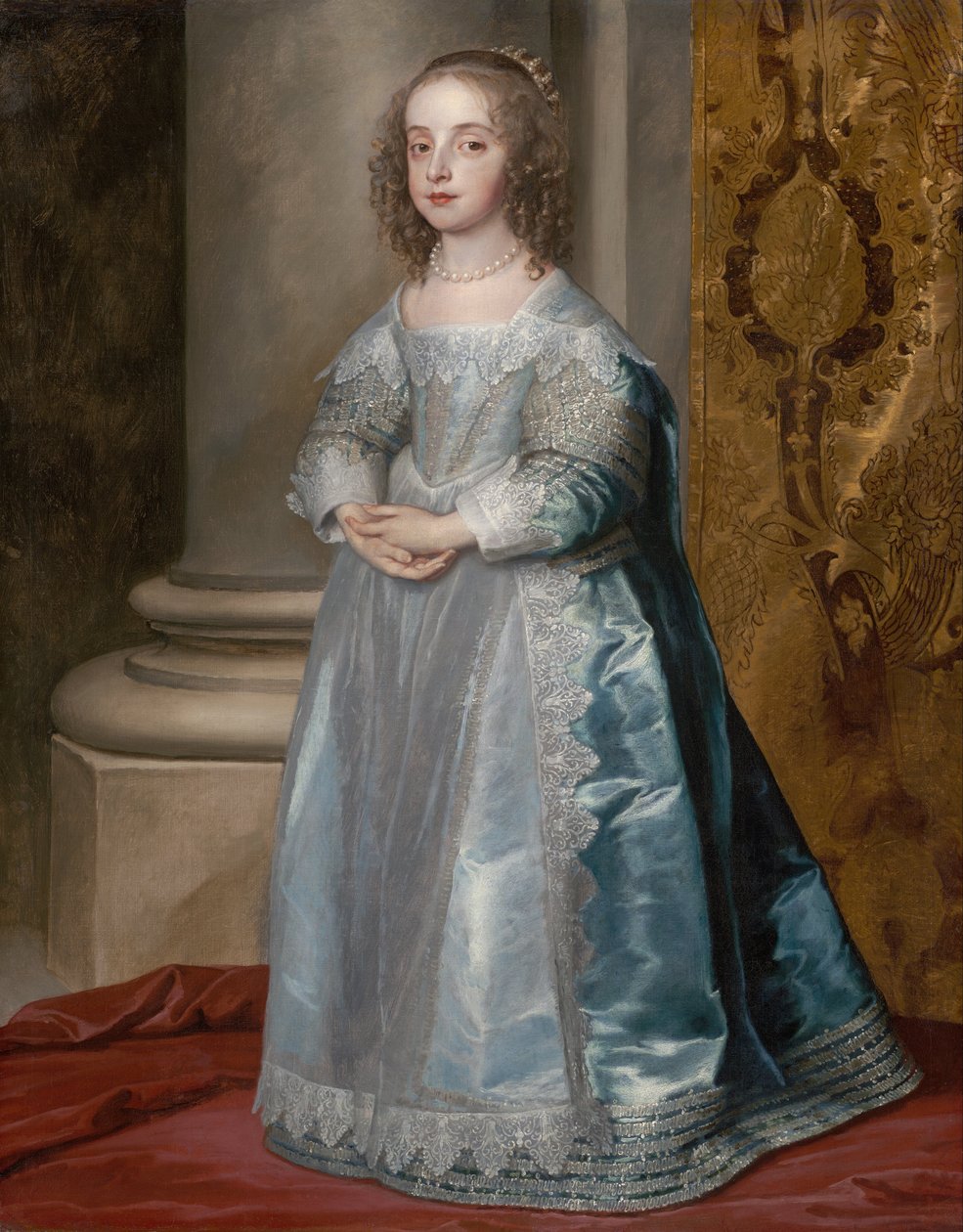 Prinses Mary, dochter van Karel I door Anthony van Dyck