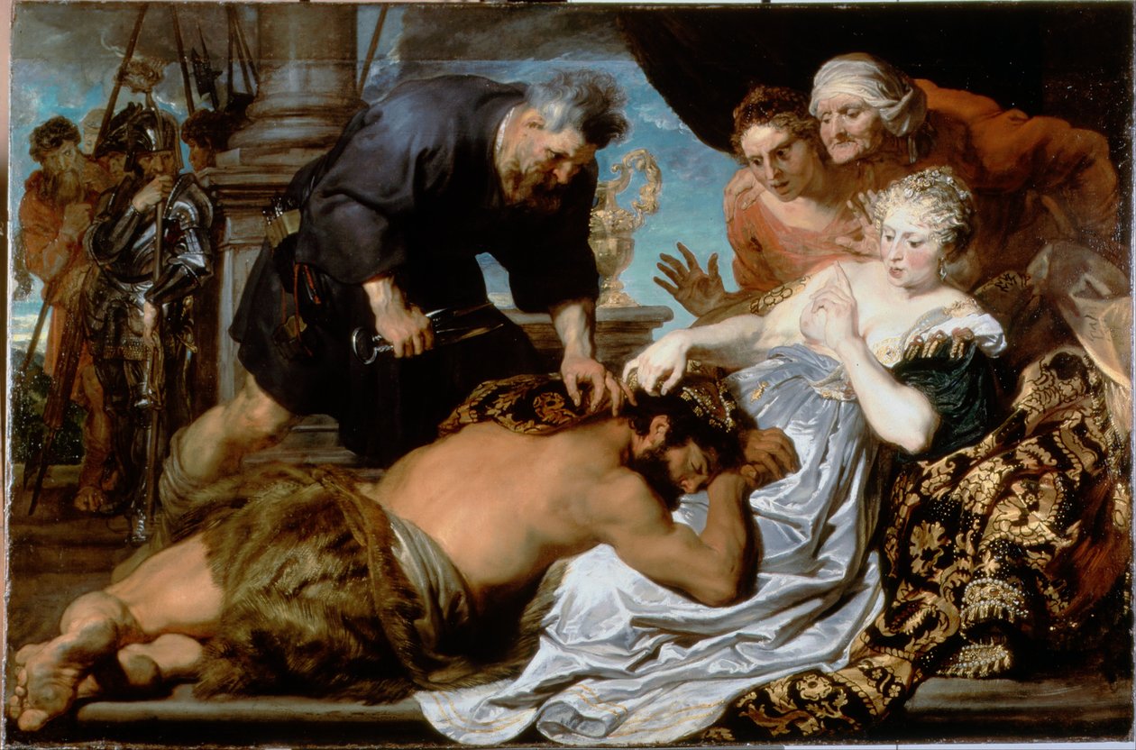 Samson en Delila door Anthony van Dyck