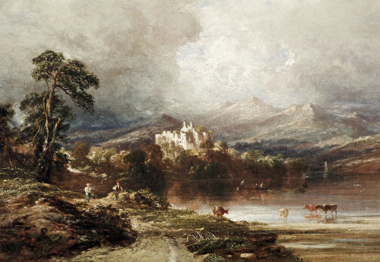 Dunstaffnage Kasteel, Argyllshire, Schotland door Anthony Vandyke Copley Fielding