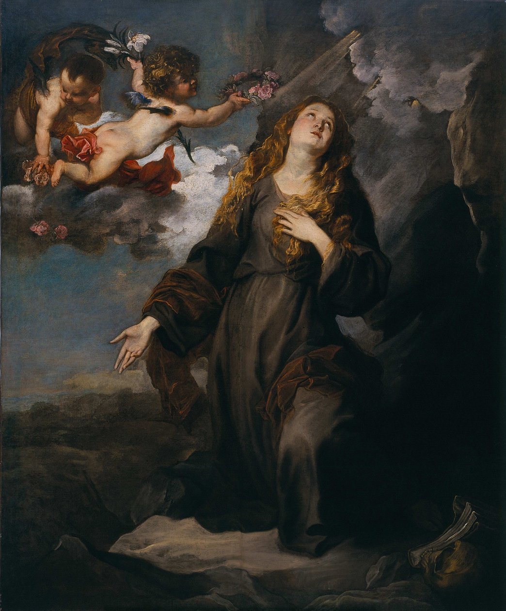 St. Rosalia in glorie door Anthony van Dyck