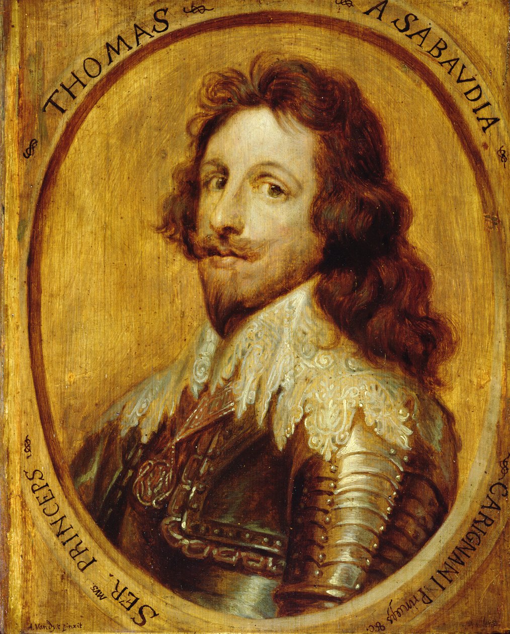 Thomas de Savoie (1597-1656) Prins van Carignan door Anthony van Dyck