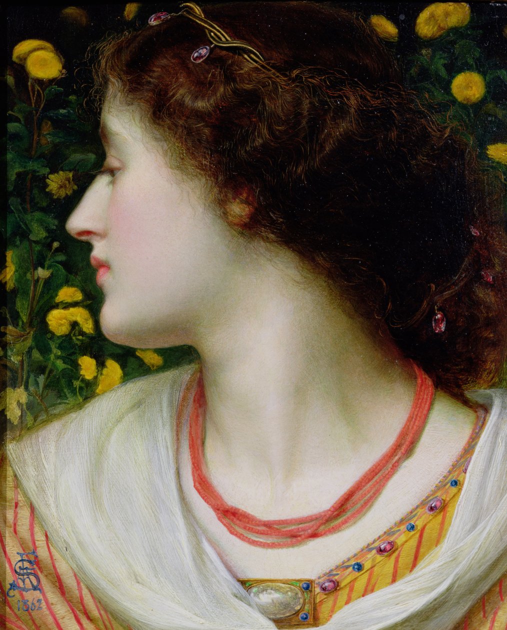 La Belle Isolde, 1862 (paneel) door Anthony Frederick Augustus Sandys