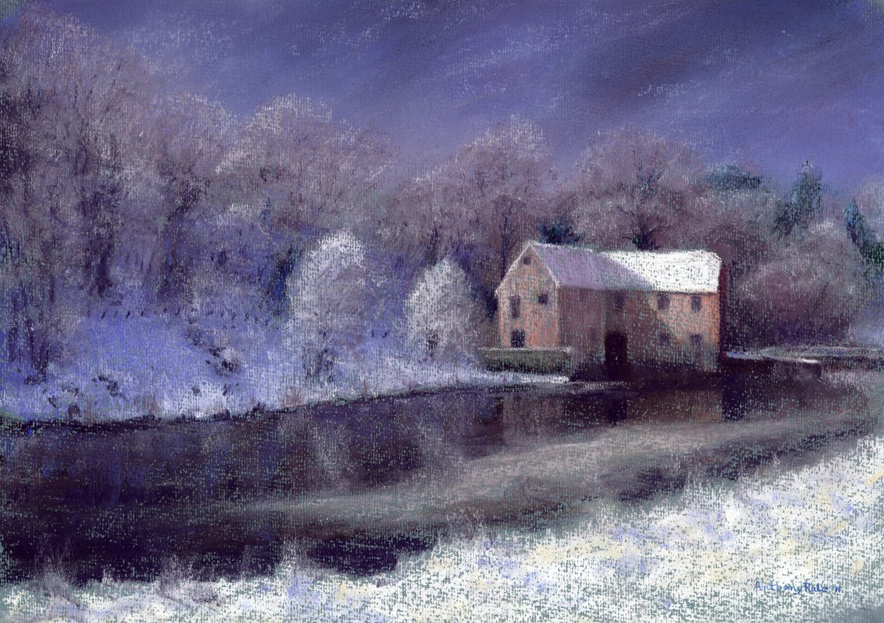 Midwinter bij de molen, 2010 door Anthony Rule