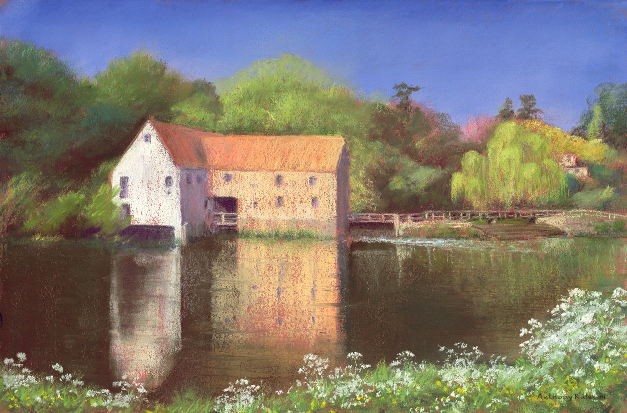 Lente bij de molen, 2004 door Anthony Rule