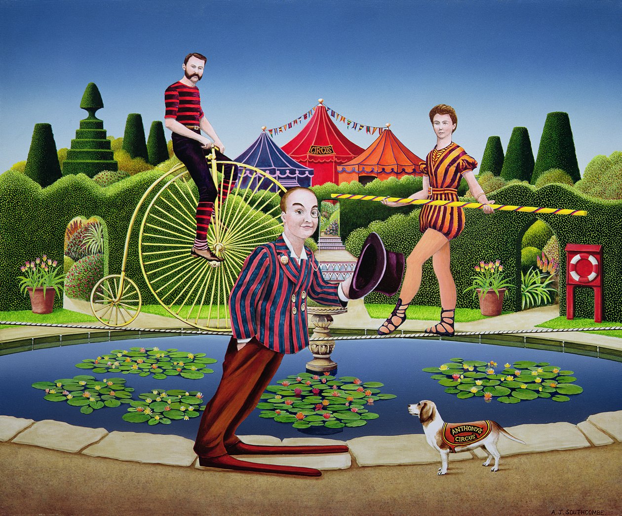 Circusartiesten, 1979 door Anthony Southcombe