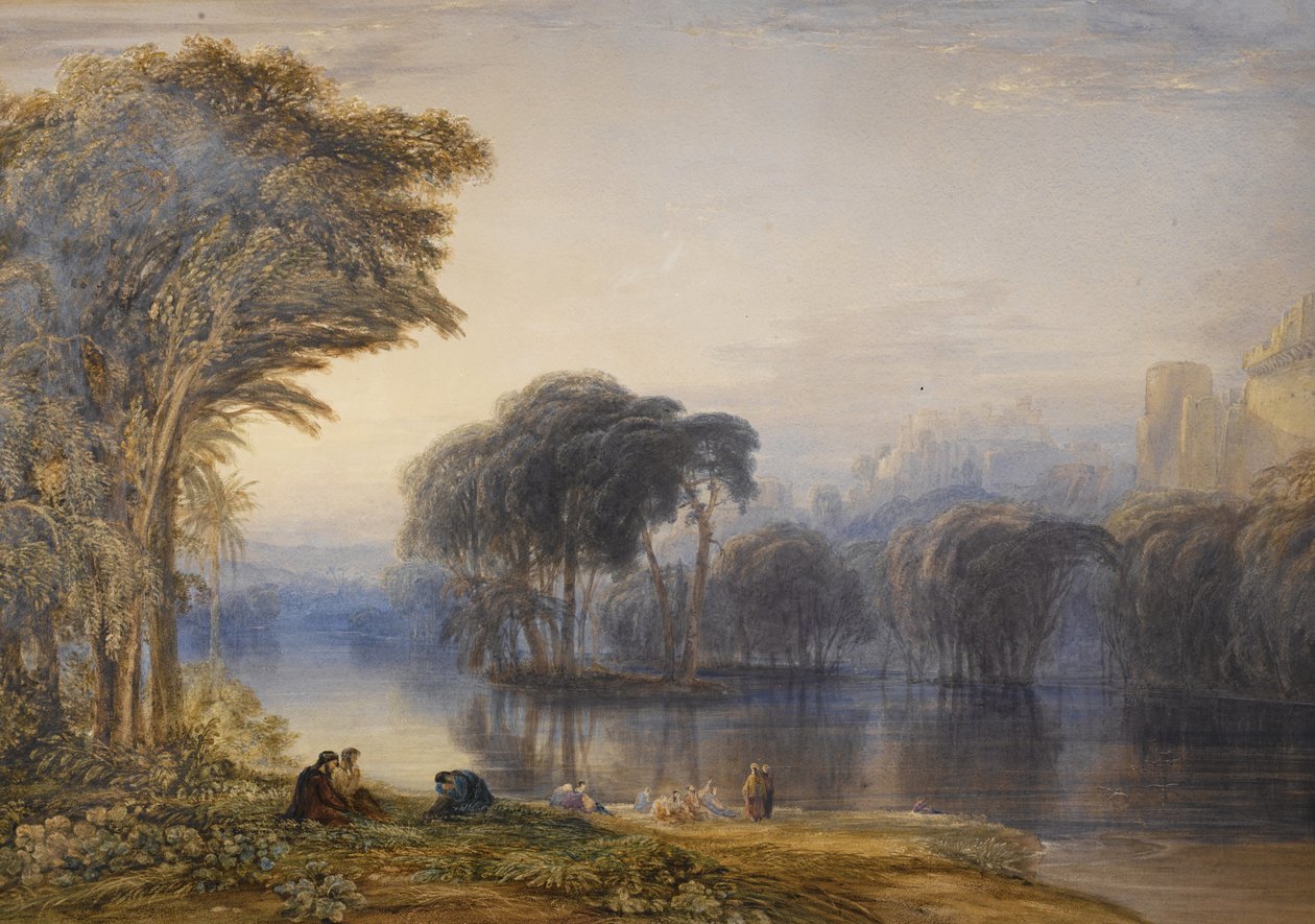 Aan de rivieren van Babylon door Anthony Vandyke Copley Fielding