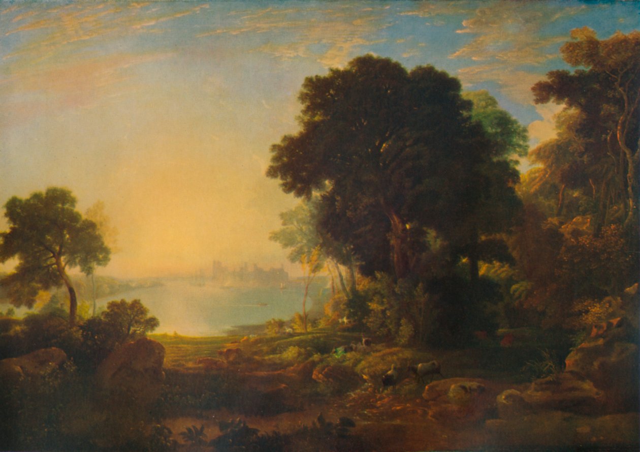 Carnarvon Castle, ca. 1815-1819, 1935 door Anthony Vandyke Copley Fielding