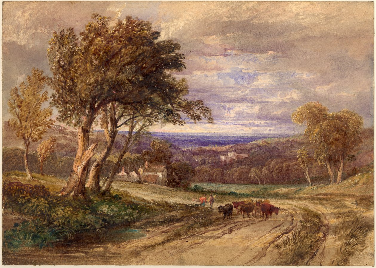 Priorij van Lanercost door Anthony Vandyke Copley Fielding