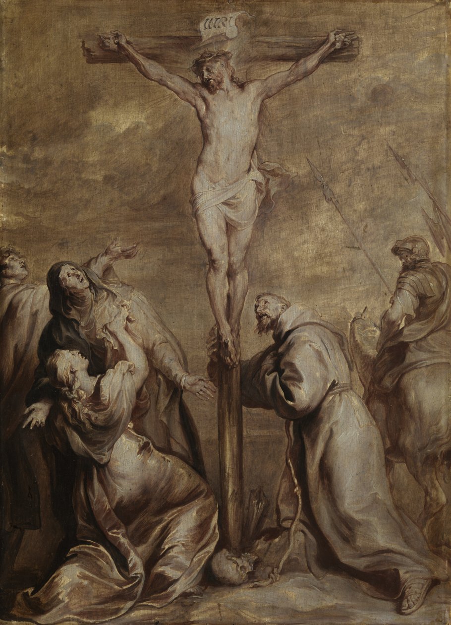 Kruisiging met Sint Franciscus, 1630-32 door Anthony van Dyck