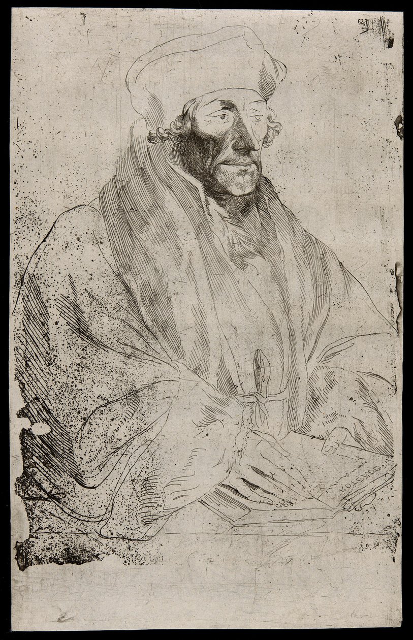Desiderius Erasmus door Anthony van Dyck