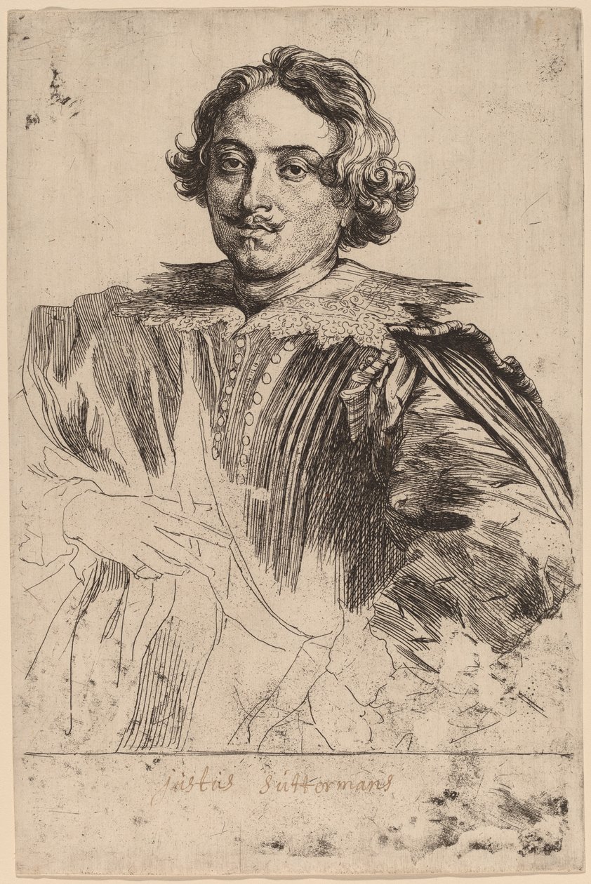 Justus Suttermans, waarschijnlijk 1626-1641 door Anthony van Dyck