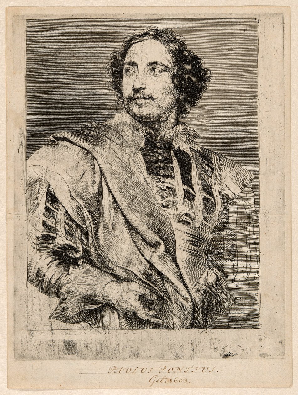 Paulus Pontius door Anthony van Dyck